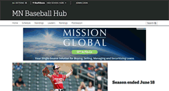 Desktop Screenshot of mnbaseballhub.com